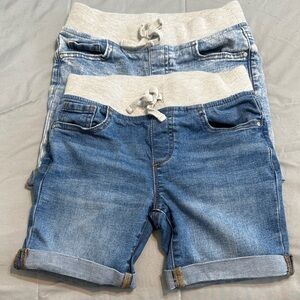 2 Wonder Nation Comfy Blue and Light Blue Kids Denim Shorts